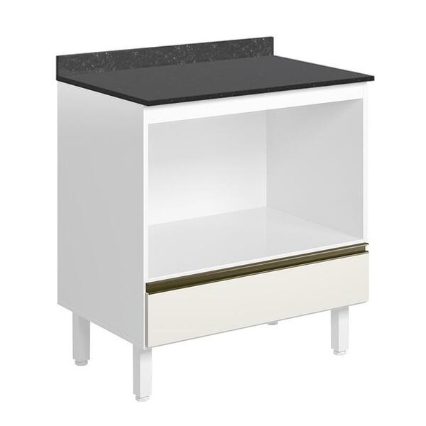 Balcão Nicho Para Forno Kali Premium Com Tampo Mdf 25mm - Nic