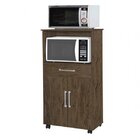 Balcao Nicho Para Microondas 2 Portas Ipe  Amêndoa Wood