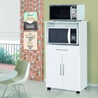 Balcao Nicho Para Microondas 2 Portas Ipe  Branco