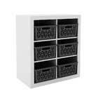 Balcão Organizador 6 Cestos Para Quarto Escritório Og2202 Bra