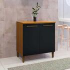 Balcão Ouro 02 Portas Arte Móveis Freijó/grafite