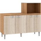 Balcão P/ Fogão E Forno Bf04-cv/bl Fosco – Fellicci - Carvalh