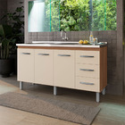 Balcao P/ Pia 160 Cm 3p Emily Sav Off White Mobbs