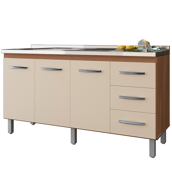 Balcao P/ Pia 160 Cm 3p Emily Sav Off White Mobbs