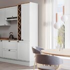 Balcão Paneleiro Com Adega 3 Portas Provençal Iluminata Genia