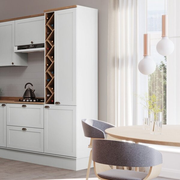 Balcão Paneleiro Com Adega 3 Portas Provençal Iluminata Genia