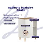 Balcão Para Banheiro 1 Porta Easy Clic Branco