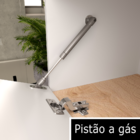 Balcão Para Banheiro 60 Cm Gales Bsi Branco E Faia