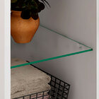 Balcão Para Banheiro Com 1 Porta Lagos-mgm - Branco / Preto