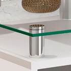 Balcão Para Banheiro Com 1 Porta Lagos-mgm - Branco / Preto