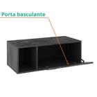 Balcão Para Banheiro Com 1 Porta Sem Cuba Bn3644 Mármore Luna