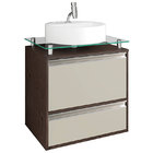 Balcão Para Banheiro Suspenso Com Pia Aveiro-mgm - Cafe / Off