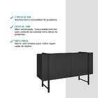 Balcão Para Buffet Preto E Tubos Preto Carraro