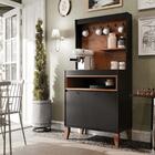 Balcao Para Cafe Russia Preto/freijo