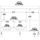Balcao Para Cooktop 1 Porta 105 Cm Ba60 Dtall