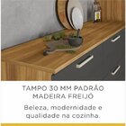 Balcão Para Cooktop 1 Porta 1 Gaveta Burguesa Nesher Móveis A