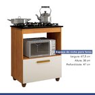 Balcão Para Cooktop 1 Porta Basculante Salvia Nature/off White