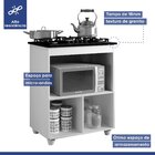 Balcão Para Cooktop 1 Porta Basculante Salvia Nature/off White