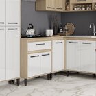 Balcão Para Cooktop 2 Portas 1 Gaveta Com Tampo Julia Delmarc