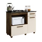 Balcão Para Cooktop 2 Portas 1 Gaveta Violeta Ypê/off White