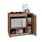 Balcão Para Cooktop 2 Portas 1 Nicho Brv Móveis Castanho