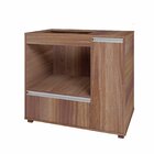 Balcão Para Cooktop 2 Portas 1 Nicho Brv Móveis Castanho