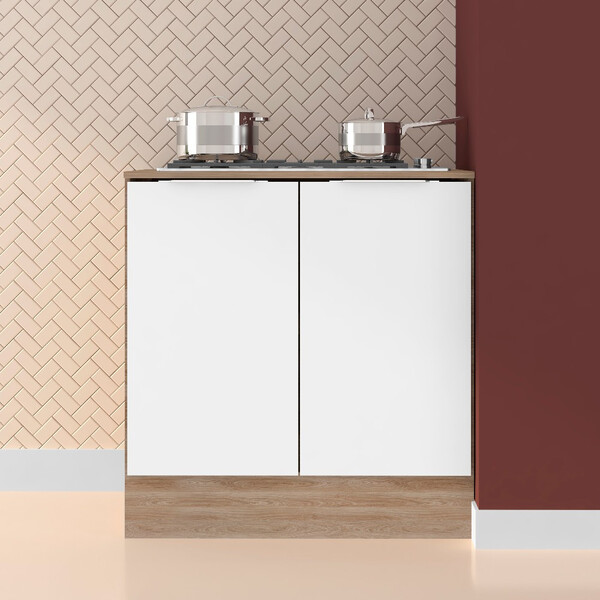 Balcão Para Cooktop 2 Portas 80cm Ferrara Poliman