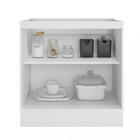 Balcão Para Cooktop 2 Portas 80cm Unna Poliman