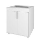 Balcão Para Cooktop 2 Portas Mdp Brv Móveis Branco