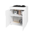 Balcão Para Cooktop 2 Portas Mdp Brv Móveis Branco