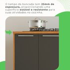 Balcão Para Cooktop 2 Portas Paris Cinamomo/graffite