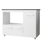 Balcao Para Cooktop 4 Bocas 114cm 9470 Branco Mobbs