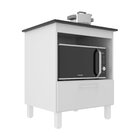 Balcão Para Cooktop 4 Bocas 1 Porta 1 Nicho Para Forno Branco