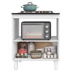 Balcão Para Cooktop 4 Bocas 1 Porta Branco Lacca Master Zanzi