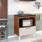 Balcão Para Cooktop 4 Bocas 1 Porta Natura Off White Master Z