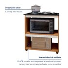 Balcão Para Cooktop 4 Bocas 2 Nichos Para Forno Turim Nature/