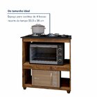 Balcão Para Cooktop 4 Bocas 2 Nichos Para Forno Turim Ypê