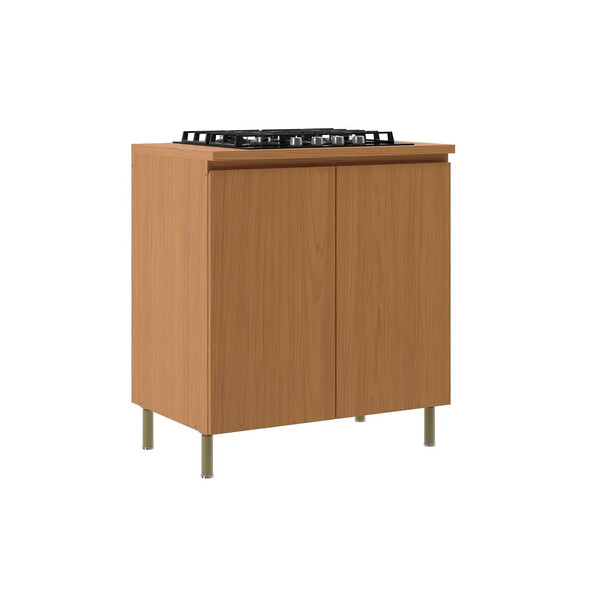 Balcão Para Cooktop 4 Bocas 2 Portas Em Mdf Florença Móveis S