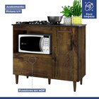 Balcão Para Cooktop 4 Bocas 2 Portas Zurique Kaiki Móveis Ype