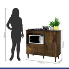 Balcão Para Cooktop 4 Bocas 2 Portas Zurique Kaiki Móveis Ype