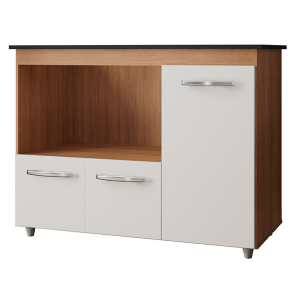 Balcao Para Cooktop 4 Bocas Ana Mobbs Cor:savana Off White