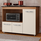 Balcao Para Cooktop 4 Bocas Ana Mobbs Cor:savana Off White