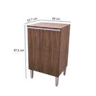 Balcão Para Cooktop 4 Bocas Carvalho Lilies Móveis