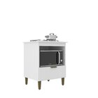 Balcão Para Cooktop 4 Bocas Com Porta Branco