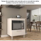Balcão Para Cooktop 4 Bocas Com Porta Branco