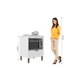 Balcão Para Cooktop 4 Bocas Com Porta Branco