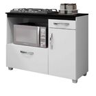 Balcão Para Cooktop 4 Bocas Cronos Arte Móveis Branco