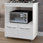 Balcao Para Cooktop 4 Bocas Elisa Branco Mobbs