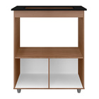 Balcao Para Cooktop 4 Bocas Elisa Savana Preto Mobbs