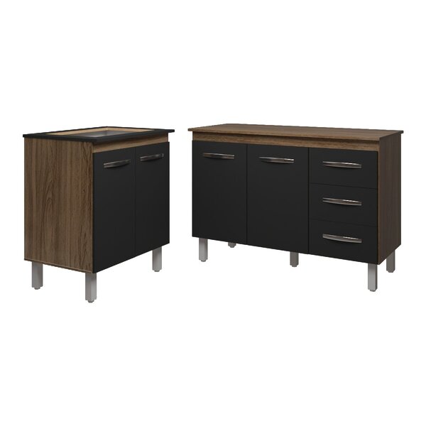 Balcão Para Cooktop 4 Bocas Fran E Armário Bruna 118 Cm Cozin